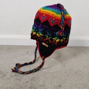 Alma Unisex Winter Beanie Hat 100% Wool Cold Weather Multicolor